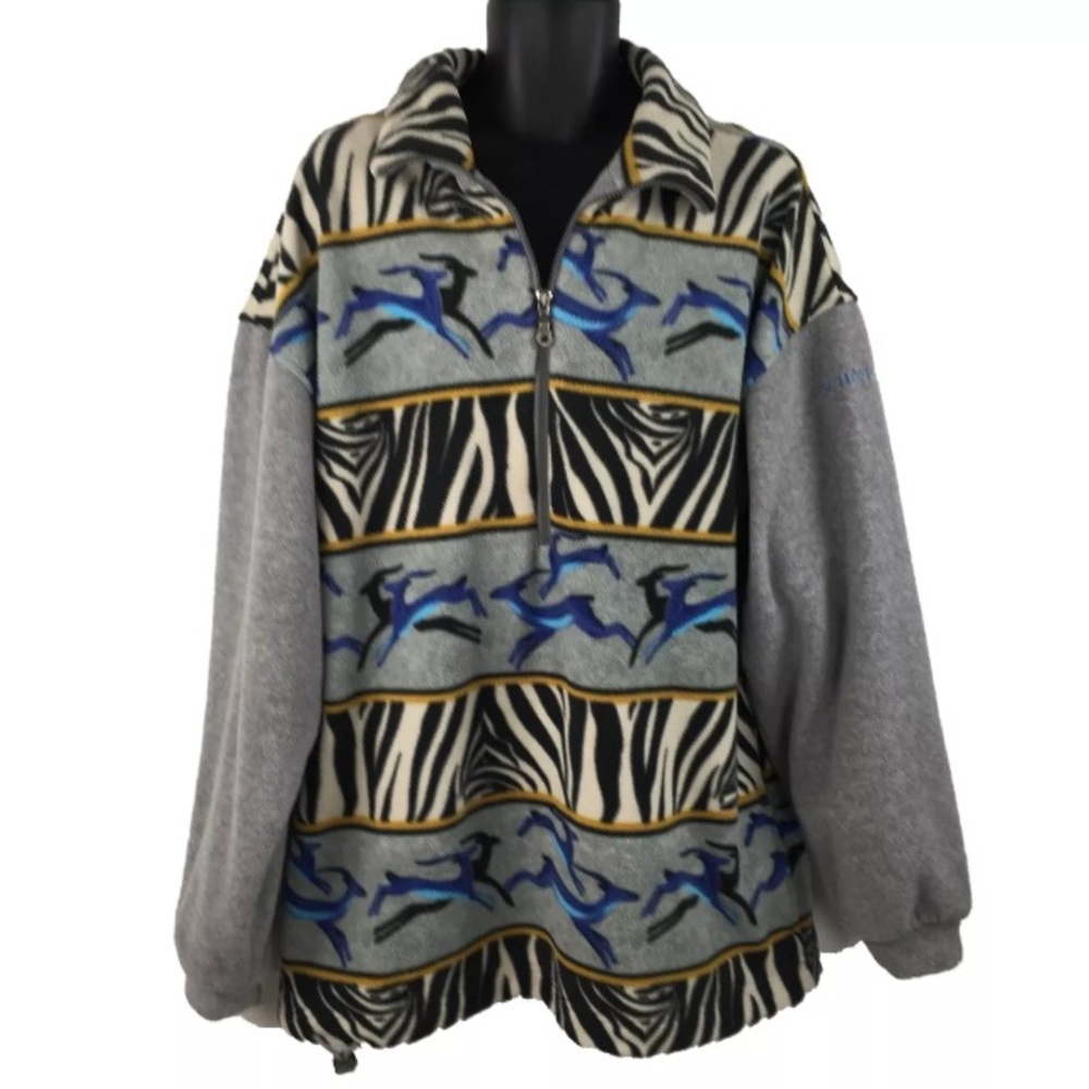 VTG SCHOFFELL 1/2 zip men Polar Fleece pullover